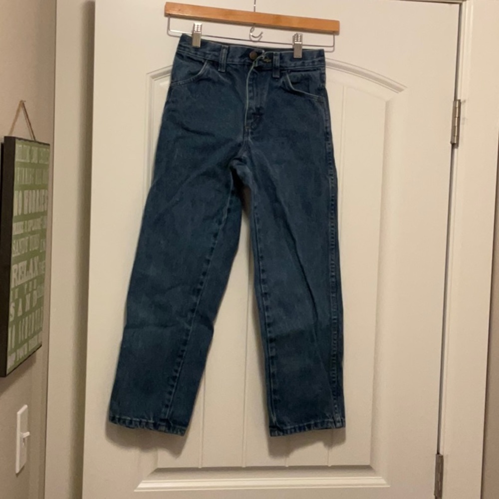 Boys medium was blue jeans. Size 10 regular.